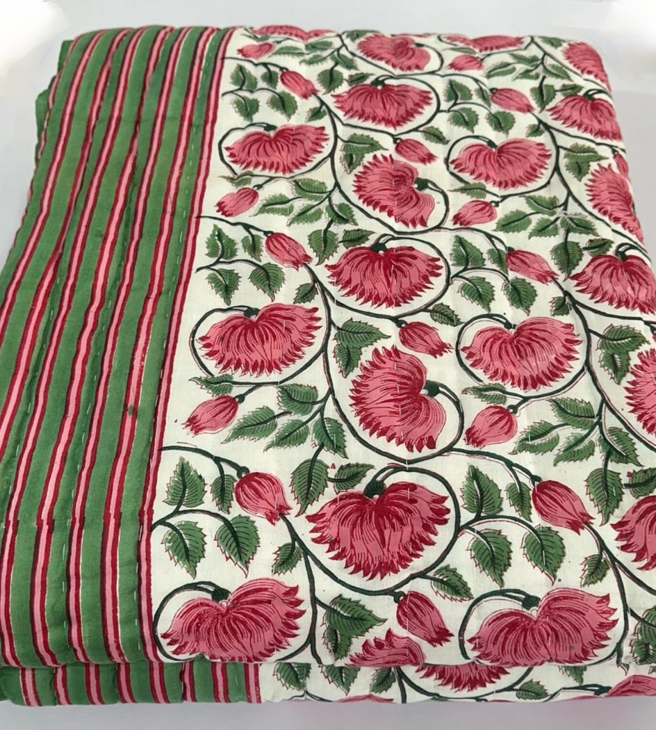 King Size Razai Quilt – 108"x108" Premium Cotton Comforter