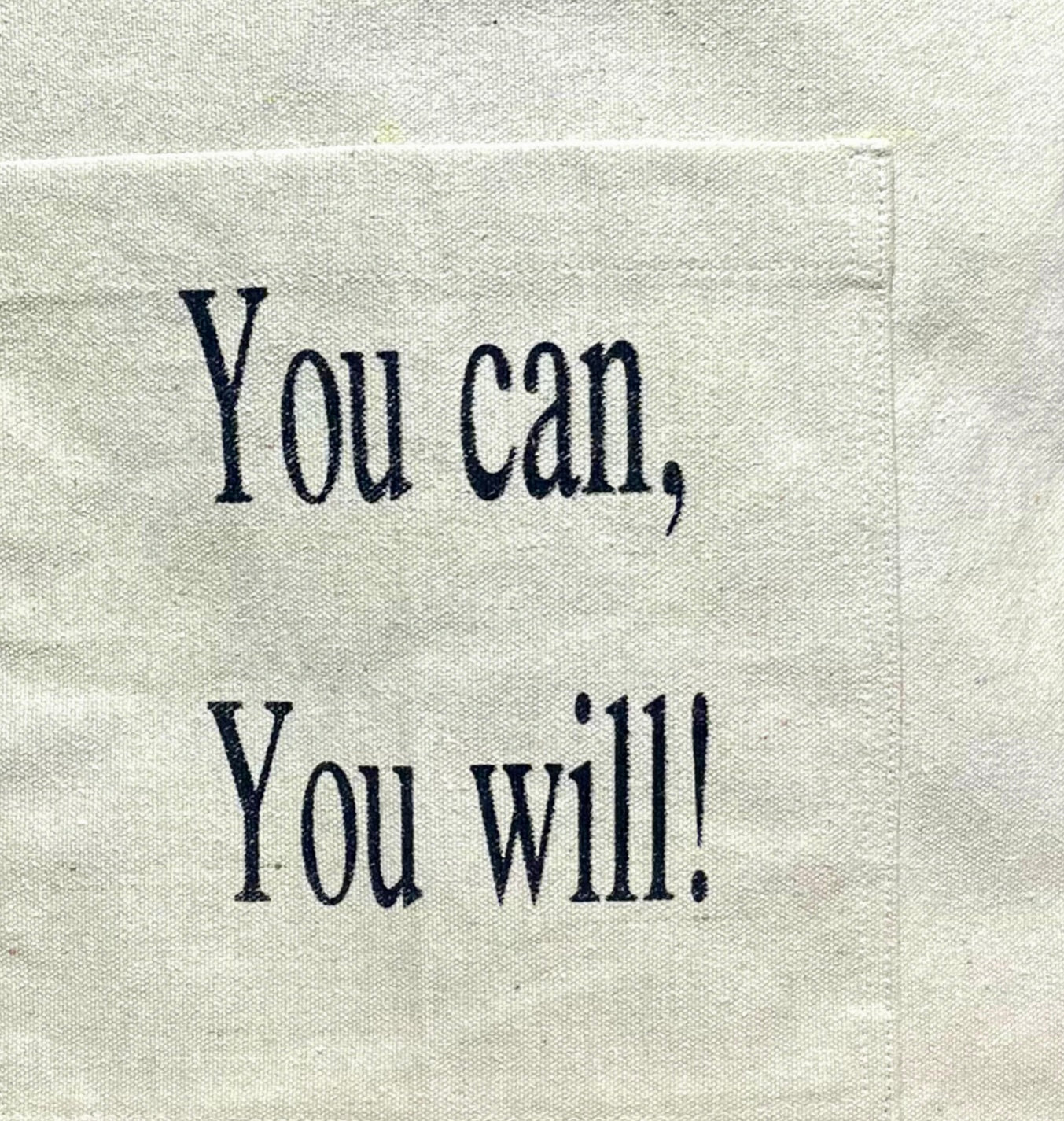 Personalized Canvas Tote Bag with Inspiring Quotes – Durable & Stylish