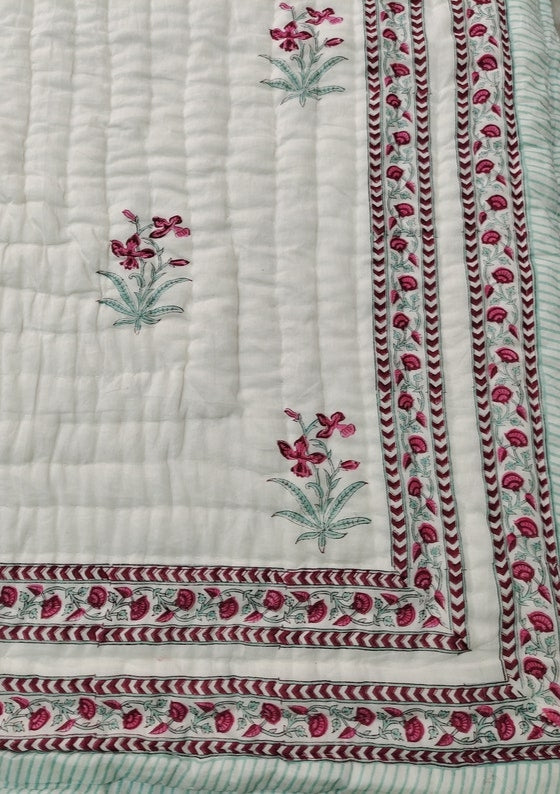 King Size Razai Quilt – 108"x108" Premium Cotton Comforter