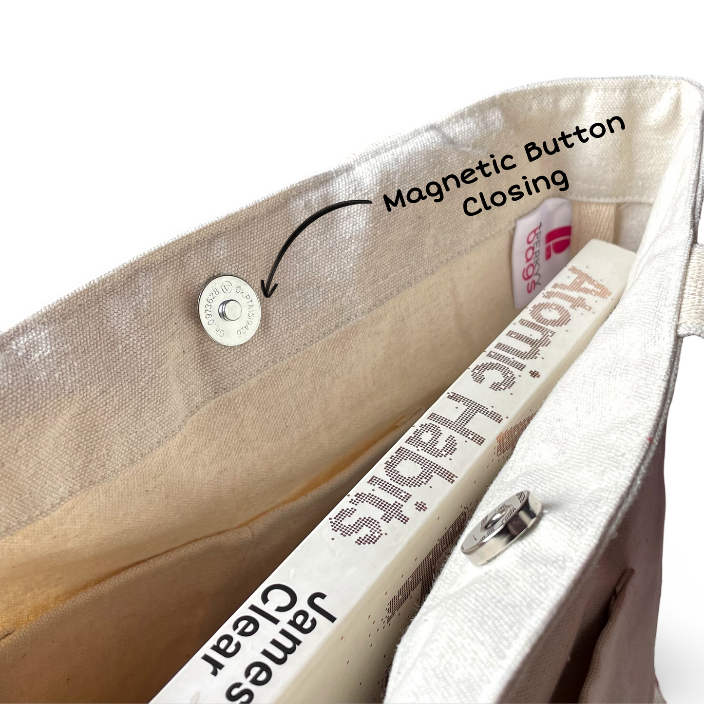 PersonalizeMe Tote – Custom Quotes with Handy Pockets
