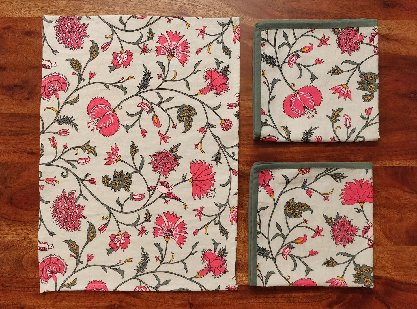 Handwoven Natural Cotton Table Mats – Set of 2