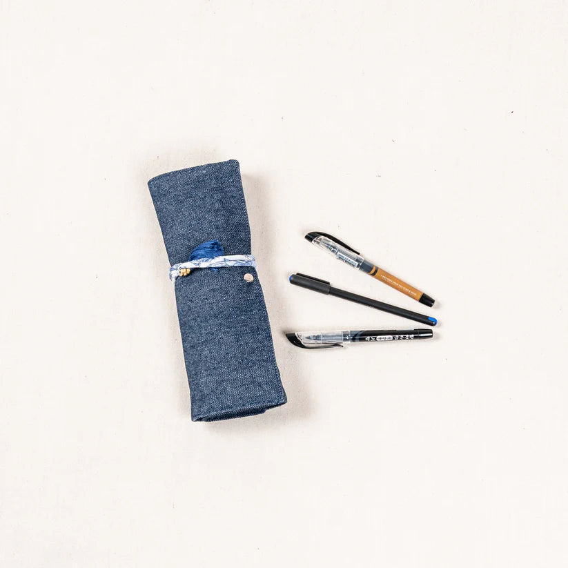 100% Natural Cotton Artist Brush & Pencil Roll