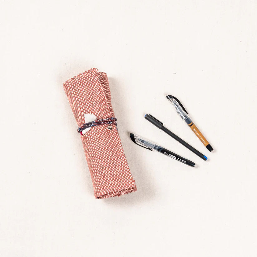 100% Natural Cotton Artist Brush & Pencil Roll