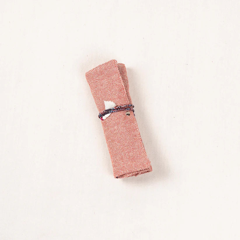 100% Natural Cotton Artist Brush & Pencil Roll