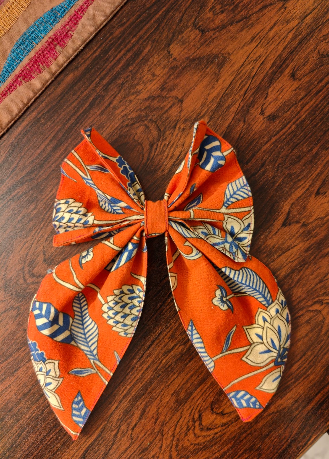 Floral Fabric Bows for Pet Leashes