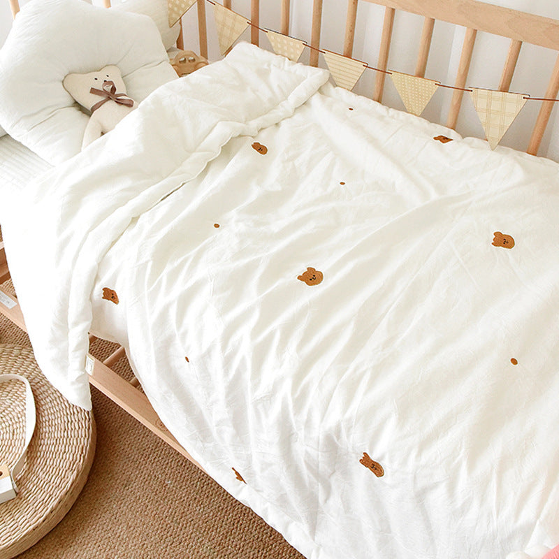 Embroidered Baby Quilts in Soft Cotton