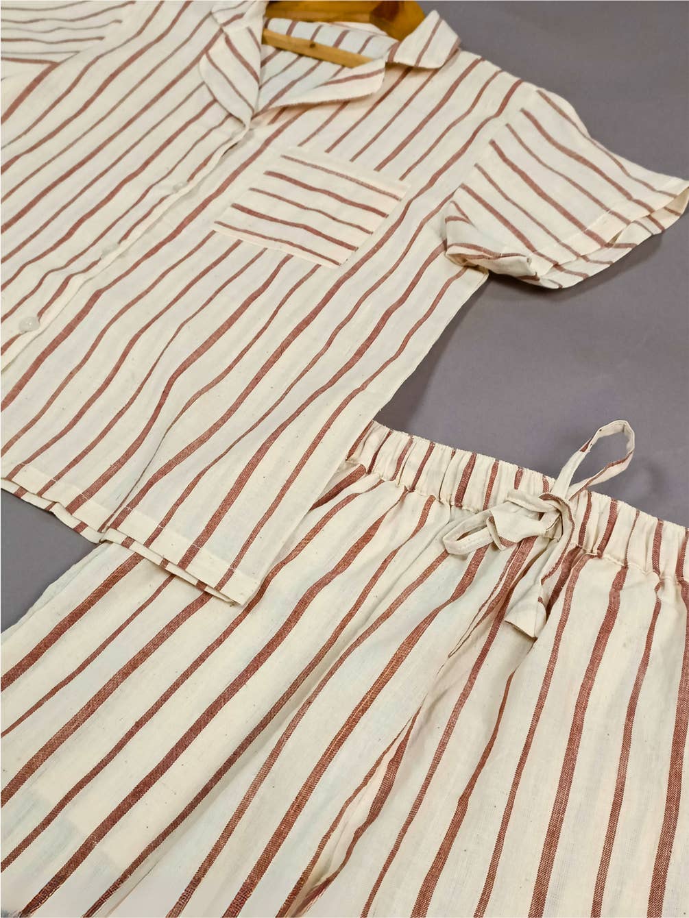 Classic Striped Striped Pajama Set for Adults and Kids