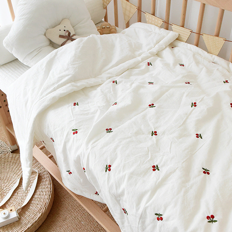 Embroidered Baby Quilts in Soft Cotton