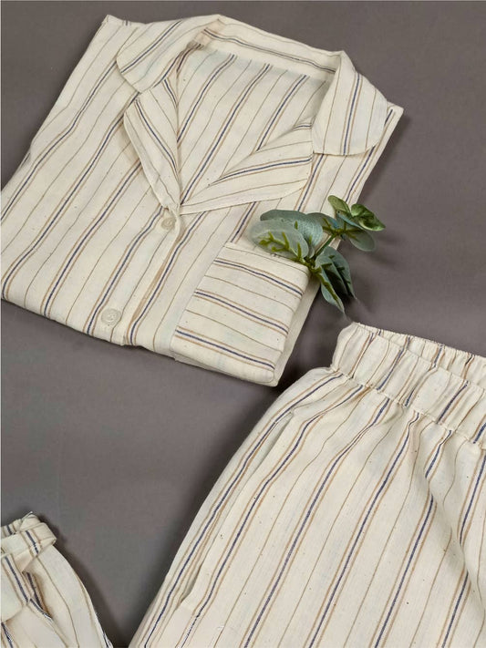 Classic Striped Striped Pajama Set for Adults and Kids