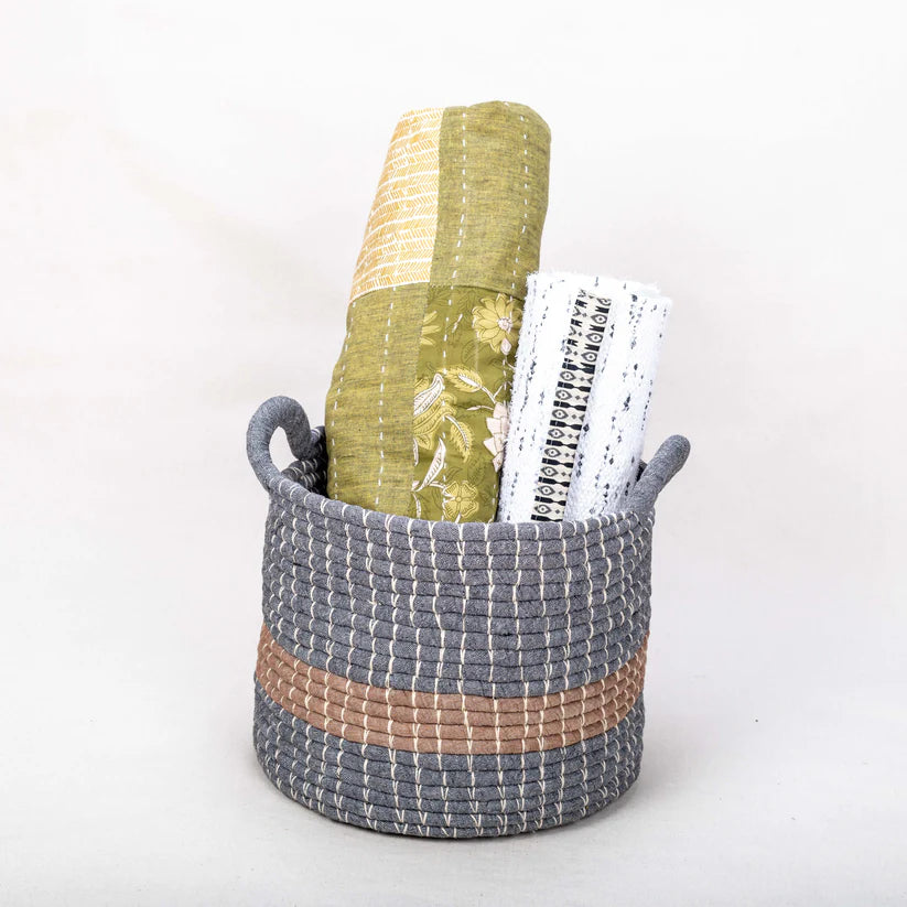 Large Multi-Purpose Storage Basket with Handles