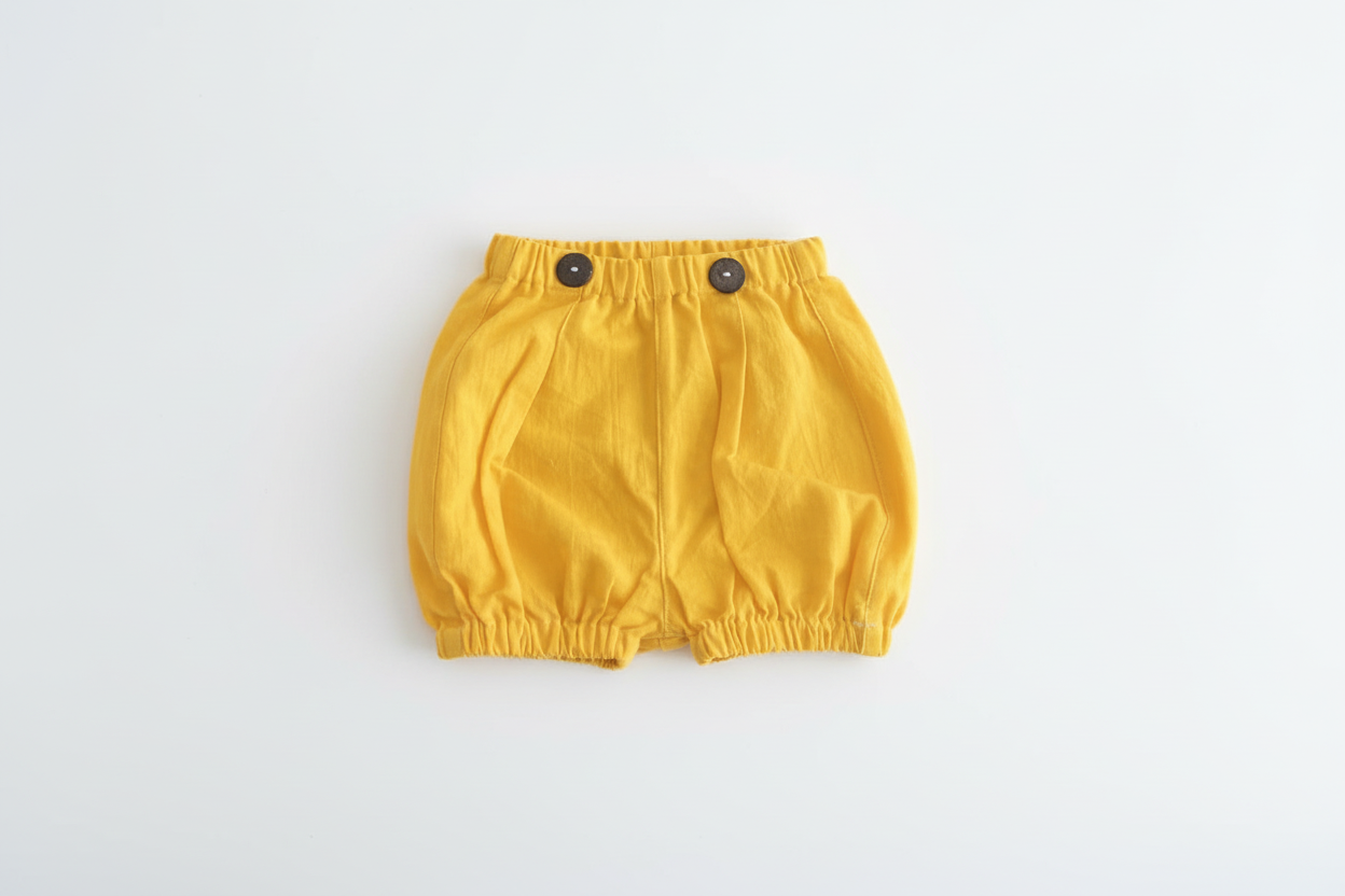 100% Soft Cotton Baby Bloomers with Buttons