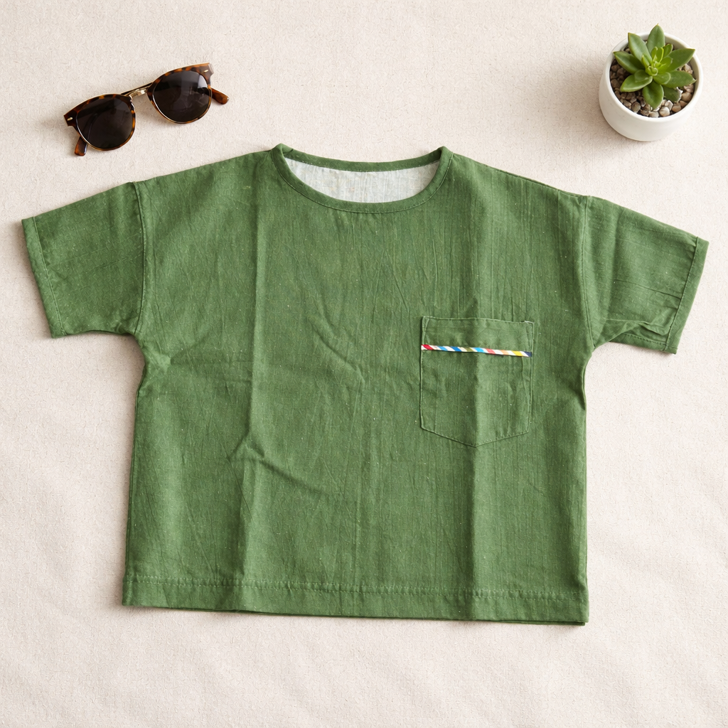 Drop shoulder 100% Premium Cotton Casual Shirt for Kids | Toddlers