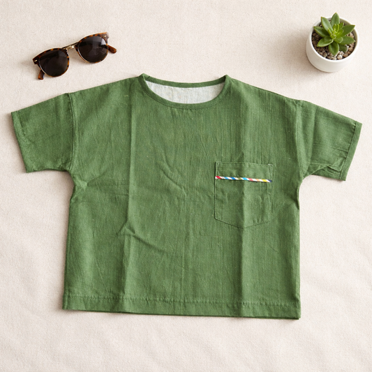 Drop shoulder 100% Premium Cotton Casual Shirt for Kids | Toddlers