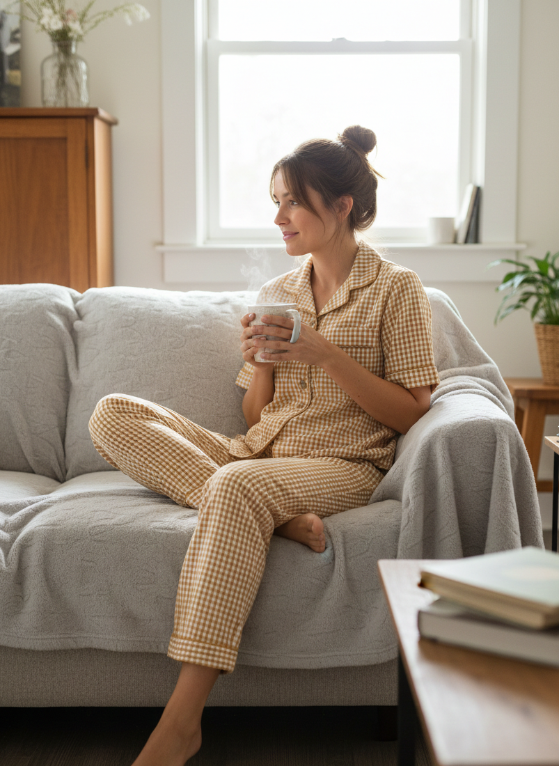 Classic Two-piece Cotton Pajama Set | Mango
