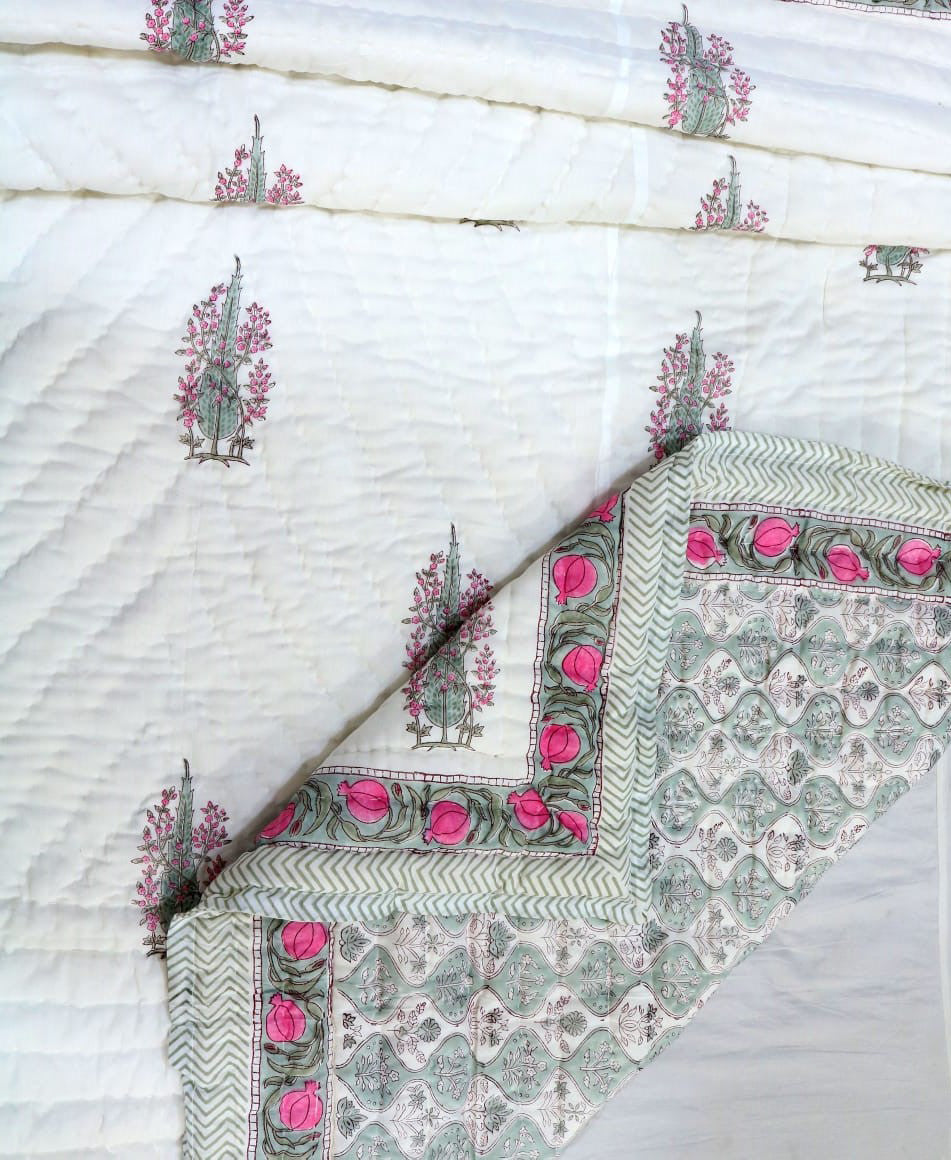 King Size Razai Quilt – 108"x108" Premium Cotton Comforter