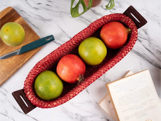 Oval Hogla Basket with Handles – Rustic & Durable Storage