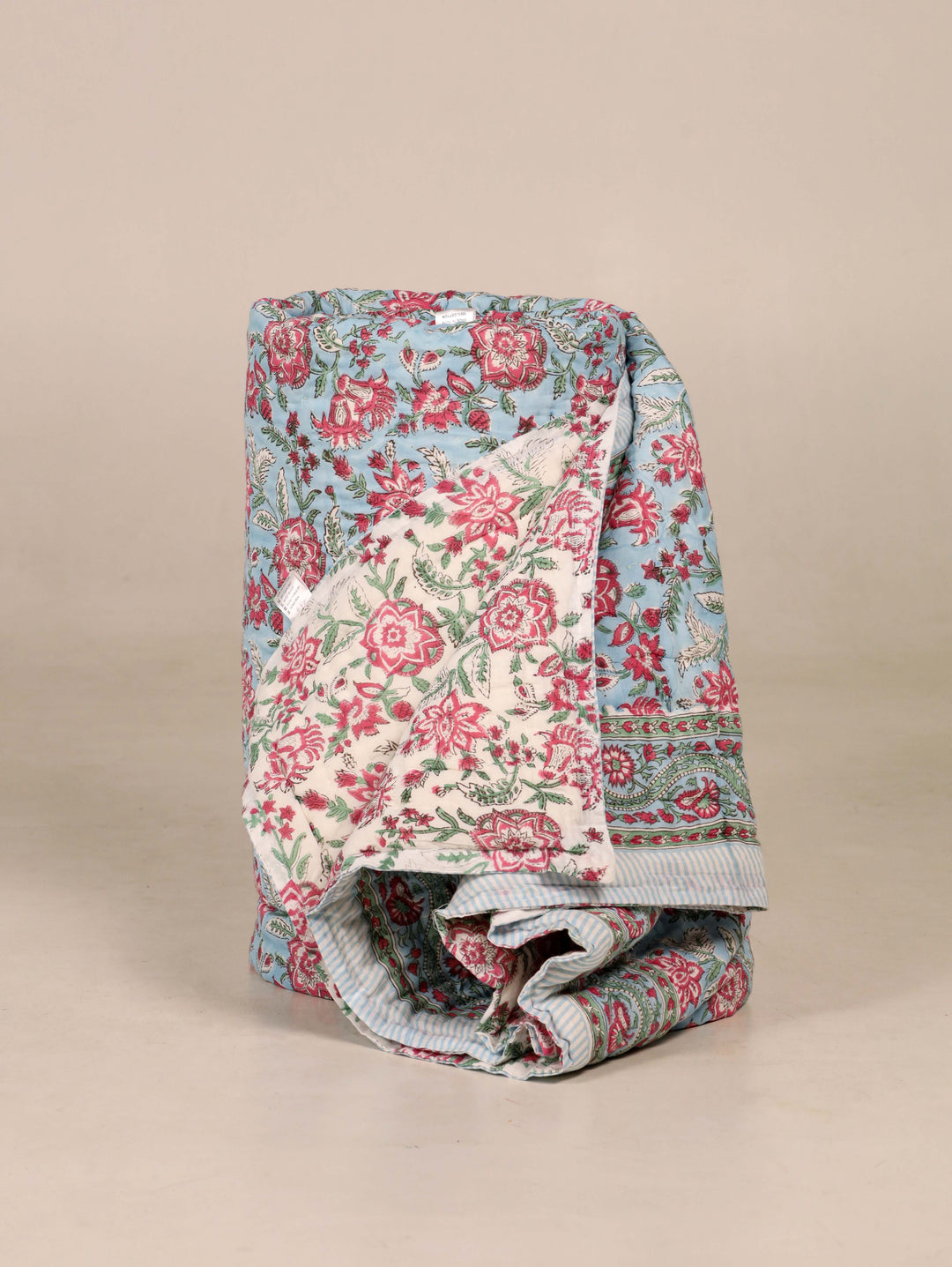 'Bahaar'- 100% Soft Cotton Quilt/Blanket- Handcrafted in Jaipur