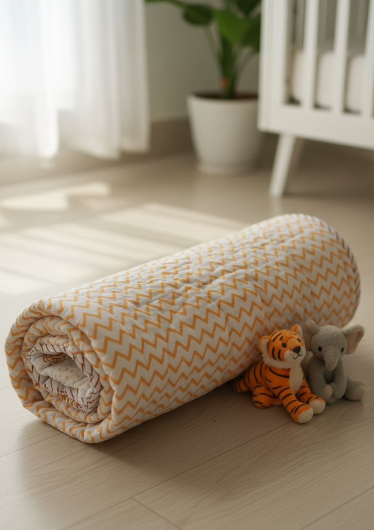 'Simba'- Reversible Baby Quilt|Blanket