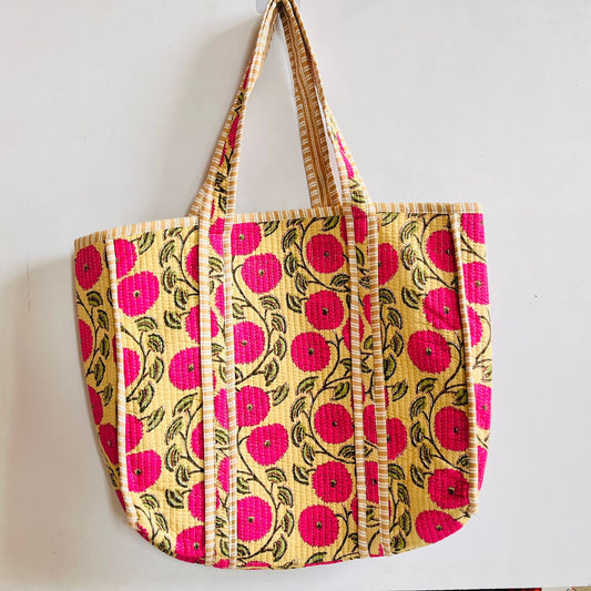 Quilted tote bags ( 20" x 16" inches )