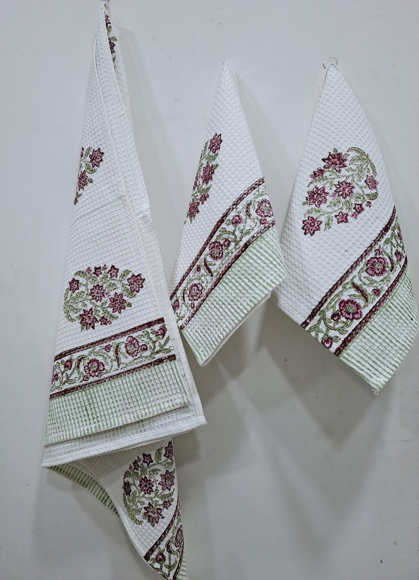 Waffle towel sets