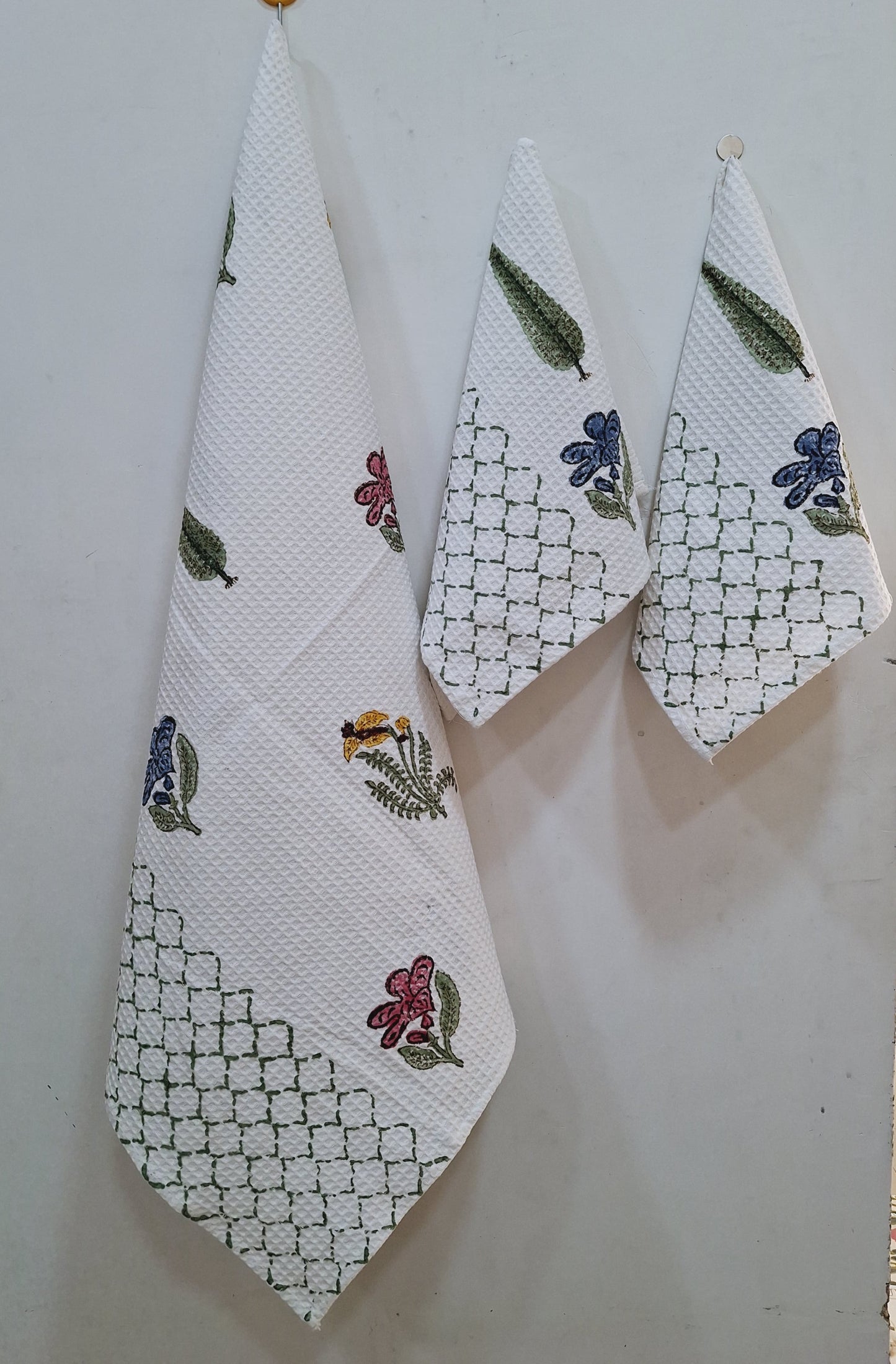 Waffle towel sets