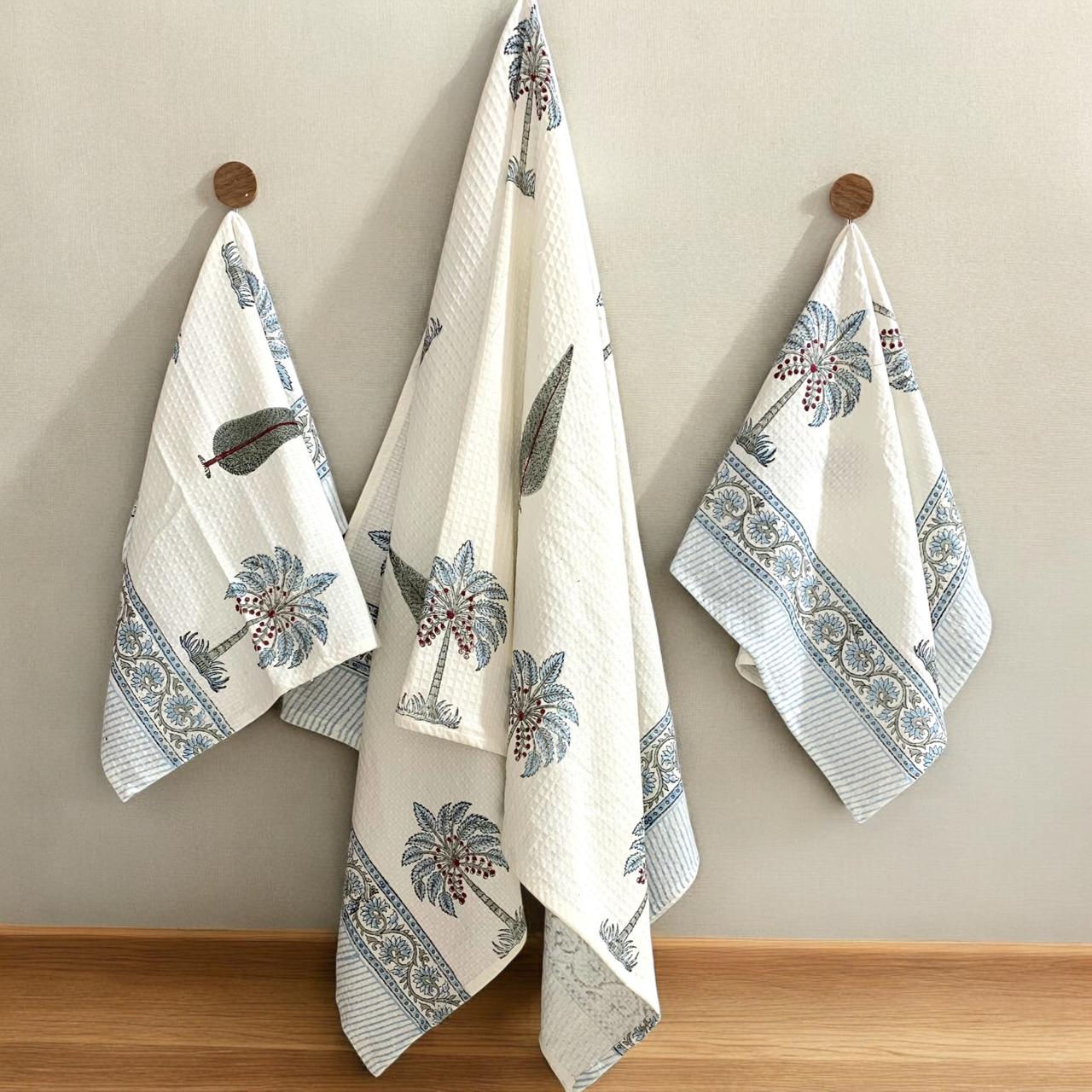 Waffle towel sets