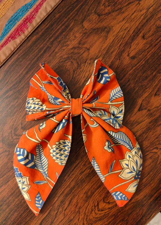 Floral Fabric Bows for Pet Leashes